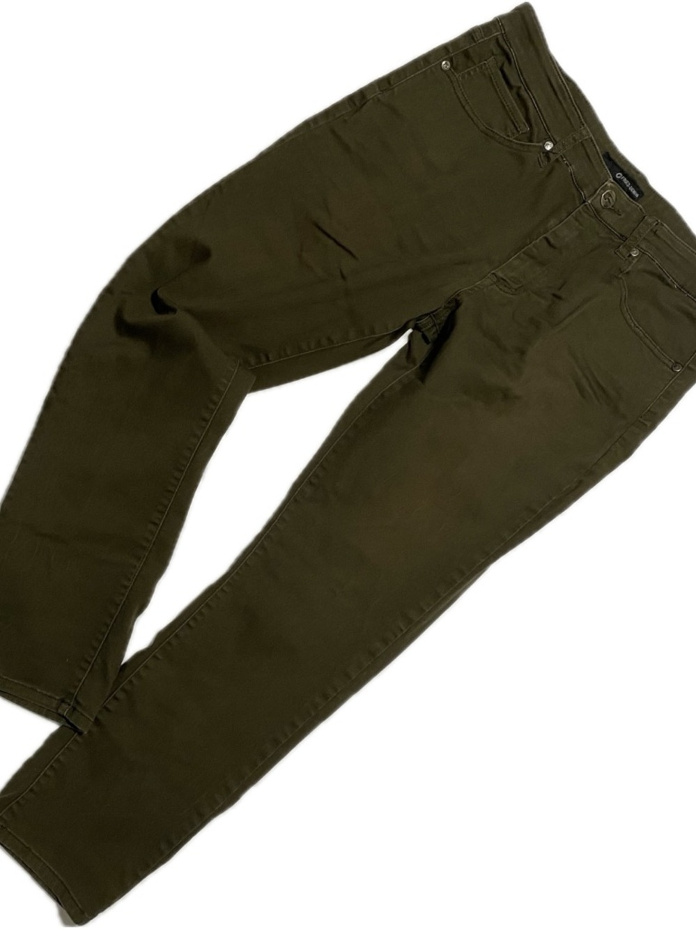 Men's Olive Green Chinos - Slim Fit